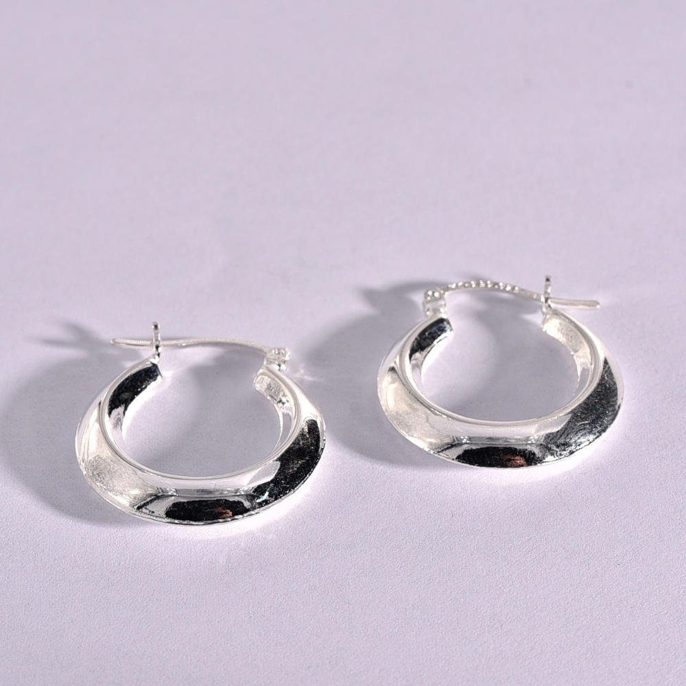 Sterling Hoop Earrings